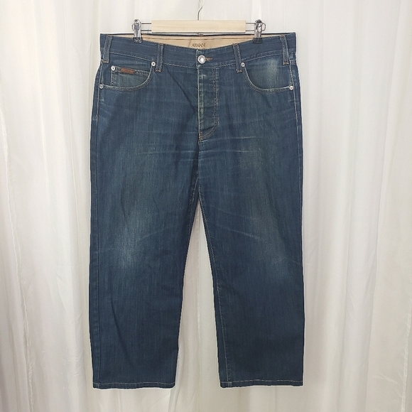 Armani Collezioni Simin T Spa button fly jeans 100% cotton size 36 - Picture 1 of 10